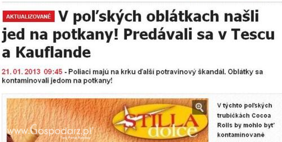 Spotkanie ministrów rolnictwa Polski i Słowacji ws. jakości polskich produktów spożywczych sprzedawanych w Unii [Aktualizacja]