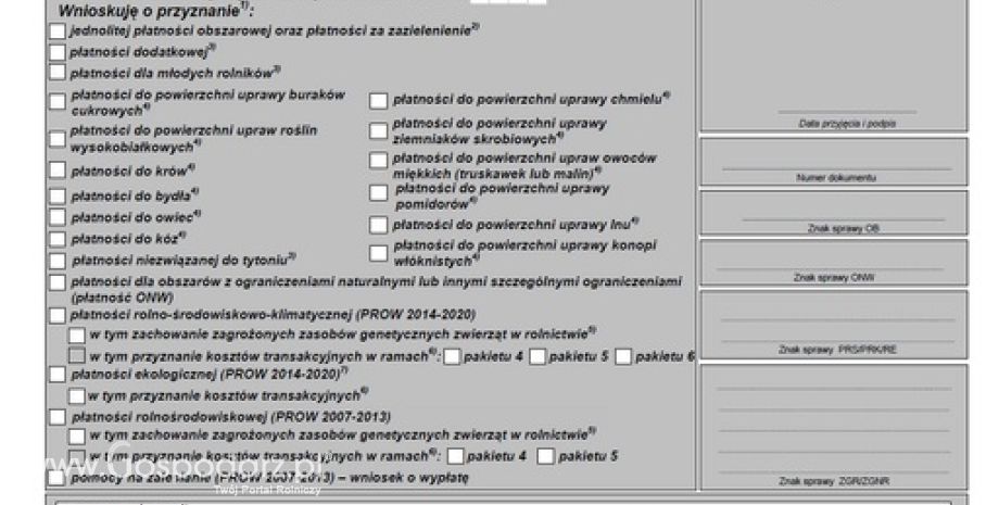 Ruszył nabór o przyznanie płatności obszarowych za 2016 r.