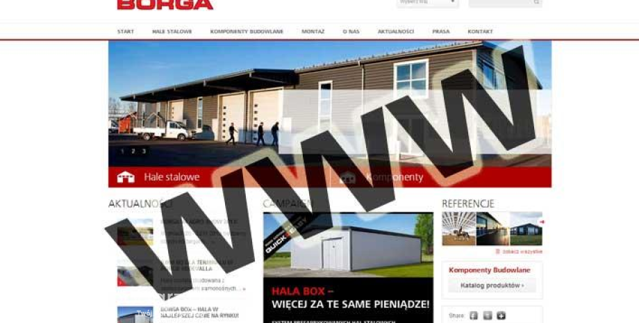 Nowa odsłona strony WWW firmy BORGA