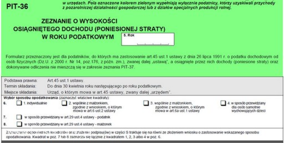 PIT-y tylko do 2 maja