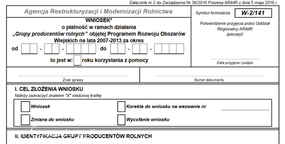 ARiMR zmieniła formularze wniosków