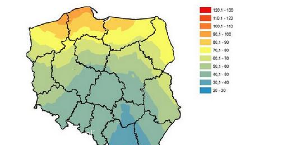 Warunki wilgotnościowe w zimie 2015/2016 na tle poprzednich lat