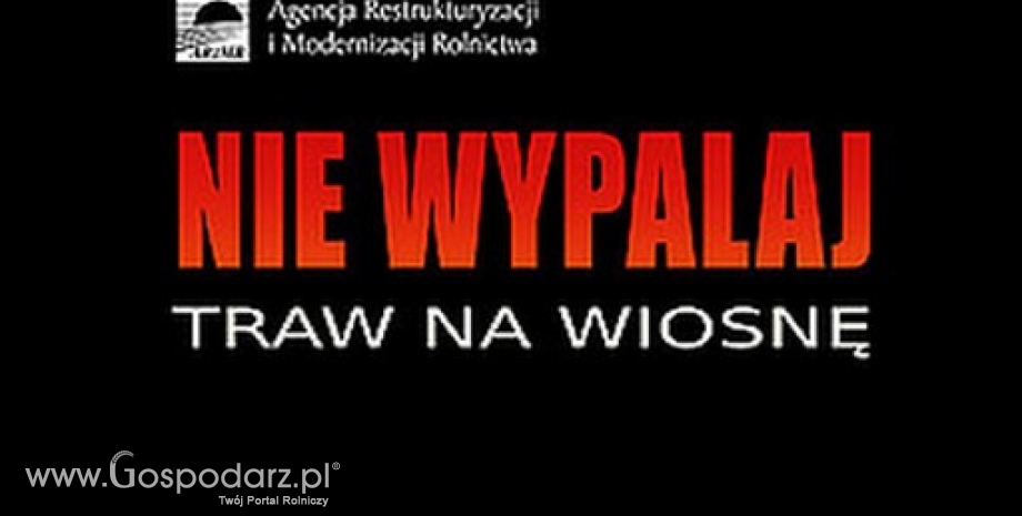 STOP wypalaniu traw na wiosnę!